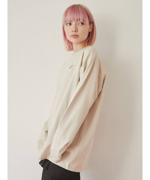 merry jenny（メリージェニー）の「molmotto long Tee（Tシャツ/カットソー・レディース・オフホワイト/ベージュ・FREE）」の10枚目の写真
