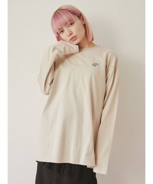 merry jenny（メリージェニー）の「molmotto long Tee（Tシャツ/カットソー・レディース・オフホワイト/ベージュ・FREE）」の17枚目の写真