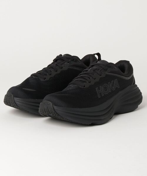 HOKA BONDI 8 ブラック 24cm wide HOKA BONDI 8 Black / Black （ホカ ボンダイ 8-ブラック