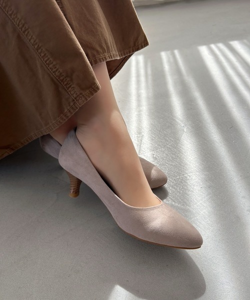 ORiental TRaffic（オリエンタルトラフィック）の「ミドルヒールパンプス / R-4008（パンプス・レディース・ブラック/ブラウン/グレー/ゴールド/ブラック系その他/ブラック系その他3/ベージュ・40/38/39/41/42/35/36/37/34/43/33）」の6枚目の写真