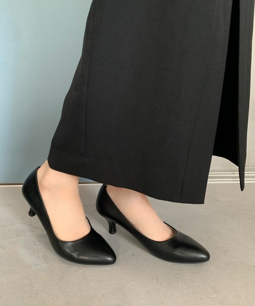 ORiental TRaffic（オリエンタルトラフィック）の「ミドルヒールパンプス / R-4008（パンプス・レディース・ブラック/ブラウン/グレー/ゴールド/ブラック系その他/ブラック系その他3/ベージュ・40/38/39/41/42/35/36/37/34/43/33）」の3枚目の写真