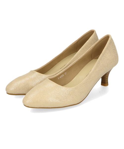 ORiental TRaffic（オリエンタルトラフィック）の「ミドルヒールパンプス / R-4008（パンプス・レディース・ブラック/ブラウン/グレー/ゴールド/ブラック系その他/ブラック系その他3/ベージュ・40/38/39/41/42/35/36/37/34/43/33）」の10枚目の写真