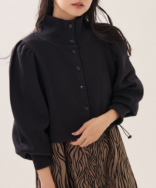 ヒールクリーク ニット ブルゾン ボレロ ショート丈 新品タグ付き