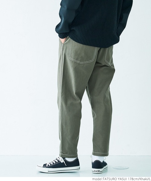 coca（coca）（コカ）の「メンズペインターチノパンツ（チノパンツ・メンズ・カーキ/ブラック・M/L/XL）」の9枚目の写真