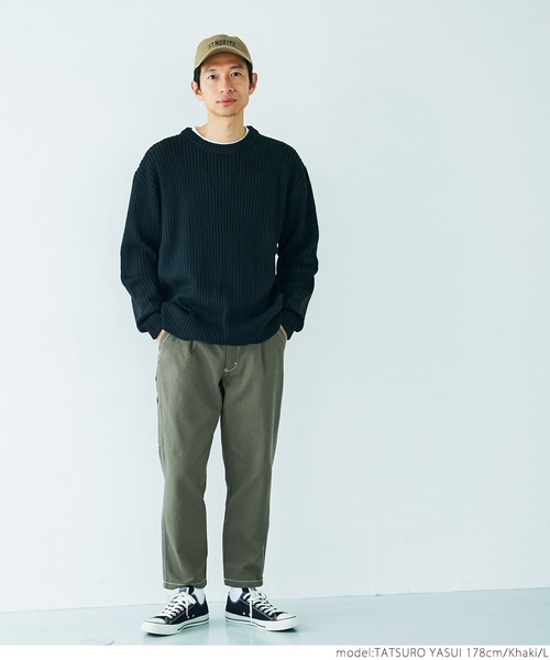 coca（coca）（コカ）の「メンズペインターチノパンツ（チノパンツ・メンズ・カーキ/ブラック・M/L/XL）」の11枚目の写真