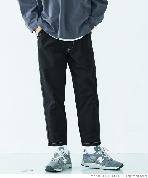 coca（coca）（コカ）の「メンズペインターチノパンツ（チノパンツ・メンズ・カーキ/ブラック・M/L/XL）」の4枚目の写真