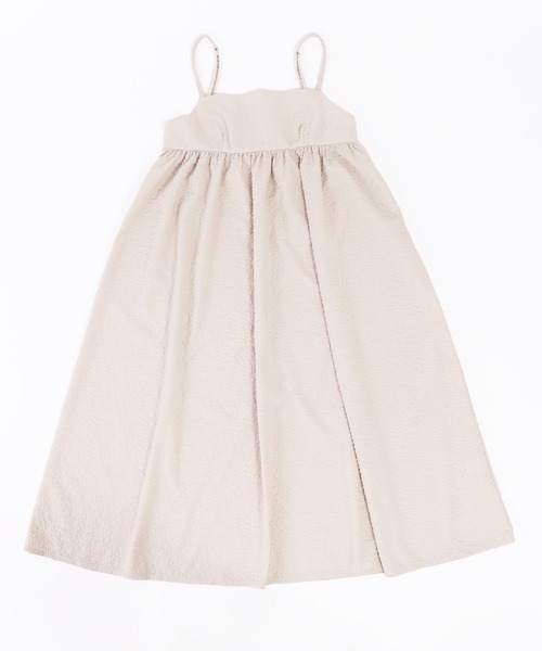 WC（ダブル シー）の「フクレロングキャミワンピース（ワンピース・レディース・グリーン/ベージュ/ブラック・FREE）」の5枚目の写真