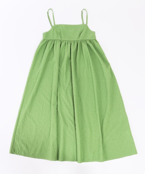 WC（ダブル シー）の「フクレロングキャミワンピース（ワンピース・レディース・グリーン/ベージュ/ブラック・FREE）」の16枚目の写真