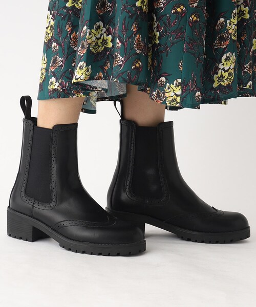 OPAQUE.CLIP(オペークドットクリップ)の「◆【大草直子さんコラボ】サイドゴアブーツ(ブーツ・レディース・ブラック/ホワイト・01/02/03)」の15枚目の写真