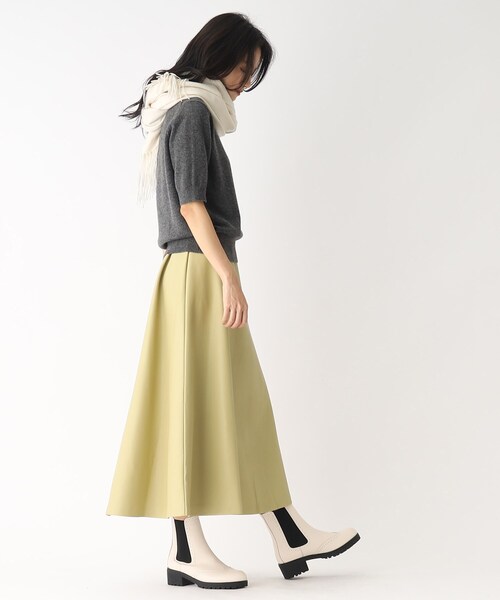 OPAQUE.CLIP(オペークドットクリップ)の「◆【大草直子さんコラボ】サイドゴアブーツ(ブーツ・レディース・ブラック/ホワイト・01/02/03)」の13枚目の写真