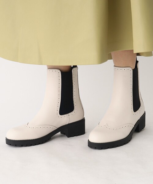 OPAQUE.CLIP(オペークドットクリップ)の「◆【大草直子さんコラボ】サイドゴアブーツ(ブーツ・レディース・ブラック/ホワイト・01/02/03)」の19枚目の写真