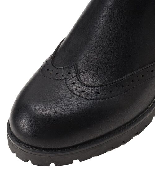 OPAQUE.CLIP(オペークドットクリップ)の「◆【大草直子さんコラボ】サイドゴアブーツ(ブーツ・レディース・ブラック/ホワイト・01/02/03)」の11枚目の写真