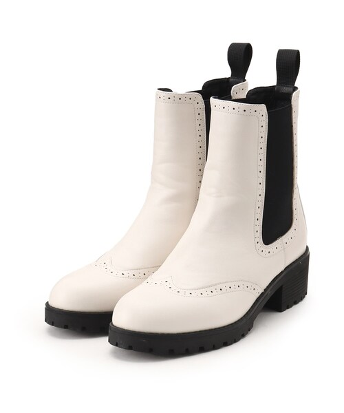 OPAQUE.CLIP(オペークドットクリップ)の「◆【大草直子さんコラボ】サイドゴアブーツ(ブーツ・レディース・ブラック/ホワイト・01/02/03)」の14枚目の写真