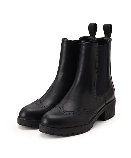 OPAQUE.CLIP(オペークドットクリップ)の「◆【大草直子さんコラボ】サイドゴアブーツ(ブーツ・レディース・ブラック/ホワイト・01/02/03)」の20枚目の写真