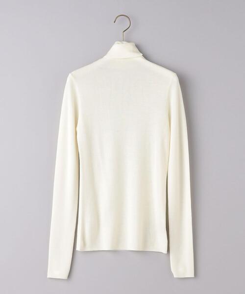 UNITED ARROWS（ユナイテッドアローズ）の「W 18G フィットリブ タートルネック ニット（ニット/セーター・レディース・ダークブラウン/ブラック/オフホワイト・FREE）」の19枚目の写真