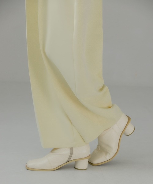 KBF（ケイビーエフ）の「パッチワークストレッチブーツ（ブーツ・レディース・ブラック/オフホワイト/マスタード・36/38/37）」の5枚目の写真