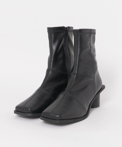 KBF（ケイビーエフ）の「パッチワークストレッチブーツ（ブーツ・レディース・ブラック/オフホワイト/マスタード・36/38/37）」の20枚目の写真