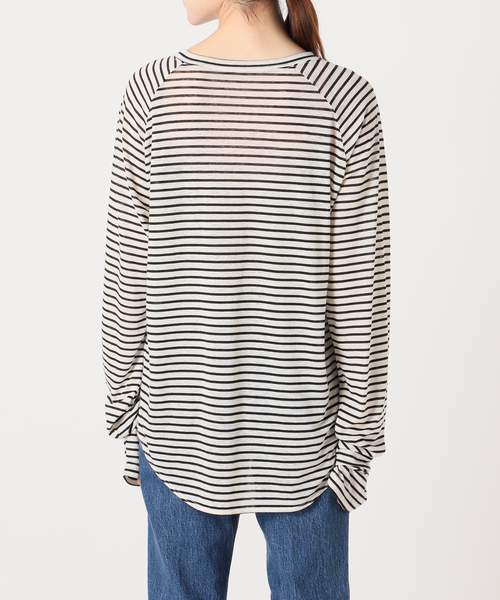 Spick & Span（スピックアンドスパン）の「ナチュラルシアーロンTEE（Tシャツ/カットソー・レディース・ベージュ/マルチ/ホワイト・FREE）」の16枚目の写真