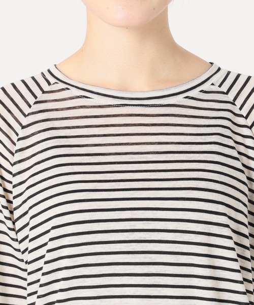 Spick & Span（スピックアンドスパン）の「ナチュラルシアーロンTEE（Tシャツ/カットソー・レディース・ベージュ/マルチ/ホワイト・FREE）」の17枚目の写真