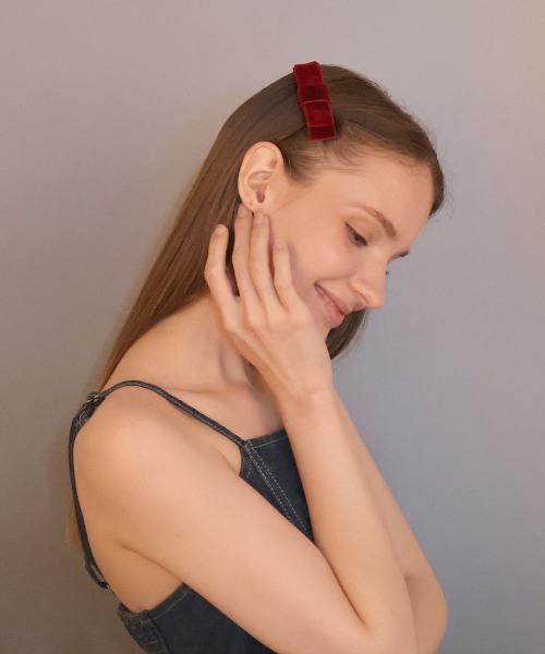 オーダーメイドペタシャムダブルリボン✿ ベビーヘアクリップ ヘアピン kk0137.jpg