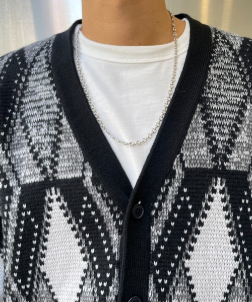 CIAOPANIC（チャオパニック）の「3Dニットカーディガン（カーディガン/ボレロ・メンズ・ブラック/ネイビー・MEDIUM/LARGE）」の10枚目の写真