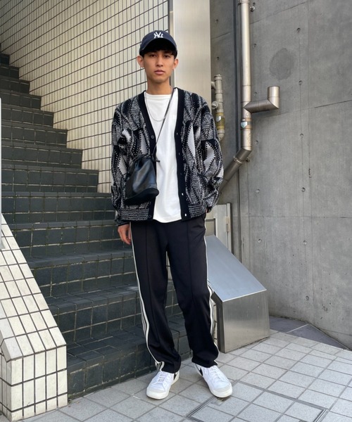 CIAOPANIC（チャオパニック）の「3Dニットカーディガン（カーディガン/ボレロ・メンズ・ブラック/ネイビー・MEDIUM/LARGE）」の5枚目の写真