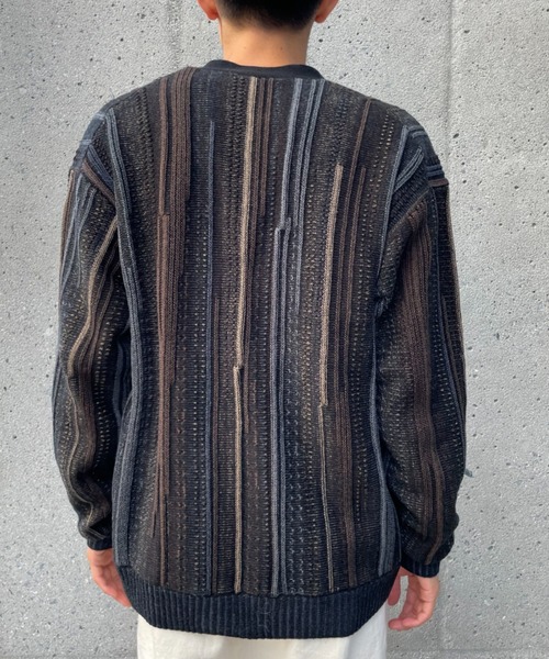 CIAOPANIC（チャオパニック）の「3Dニットカーディガン（カーディガン/ボレロ・メンズ・ブラック/ネイビー・MEDIUM/LARGE）」の22枚目の写真
