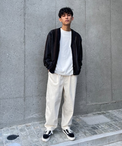 CIAOPANIC（チャオパニック）の「3Dニットカーディガン（カーディガン/ボレロ・メンズ・ブラック/ネイビー・MEDIUM/LARGE）」の8枚目の写真