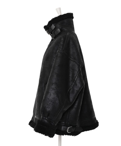 Narcissus（ナルシス）の「【MIDVEIN】ボアムートンコート（ムートンコート・レディース・ブラック・FREE）」の13枚目の写真