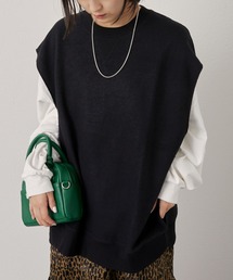 CIAOPANIC TYPY | 【気象予報士 依田司さん着用】オーバーサイズ裏起毛裏使いリバーシブルベスト(ベスト)