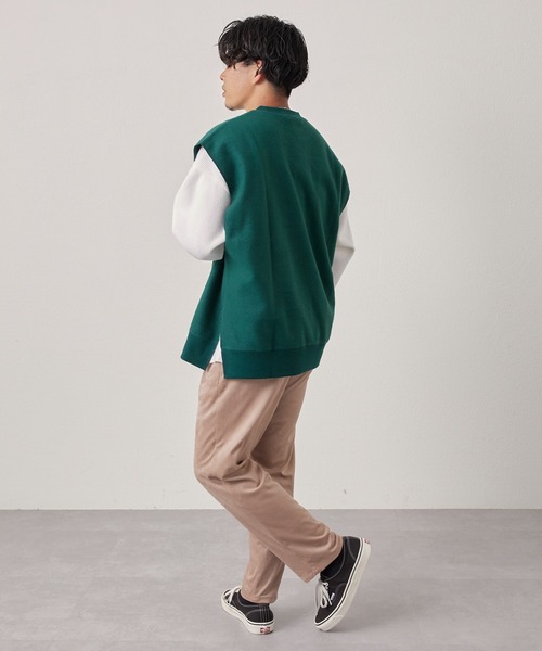 CIAOPANIC TYPY（チャオパニックティピー）の「オーバーサイズ裏起毛裏使いリバーシブルベスト（ベスト・メンズ・ブラック/サックスブルー/グリーン/アイボリー・ONE SIZE）」の12枚目の写真