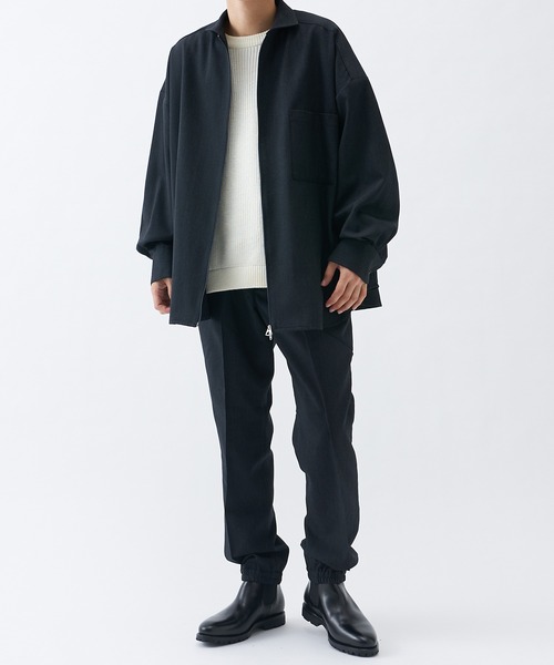 美品！希少！Lui's×ITTI MA-1 ビッグシルエット　フリーサイズ　黒 ITTI（イッチ）の「【ITTI×Lui's / イッチ×ルイス】BIG ZIP SHIRTS