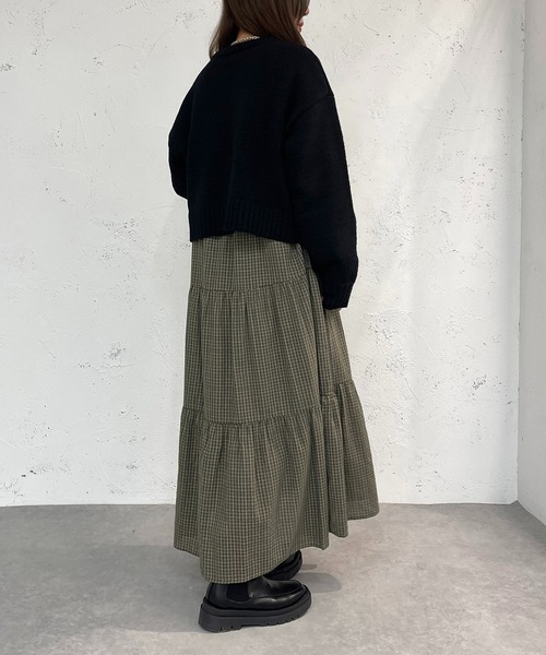 apres jour mignon(アプレジュールミニョン)の「ショートニットプルオーバー【ZOZOTOWN限定アイテム】(ニット/セーター・レディース・オレンジ/ブルー/ベージュ/アイボリー/ブラック・X-LARGE/フリー)」の18枚目の写真