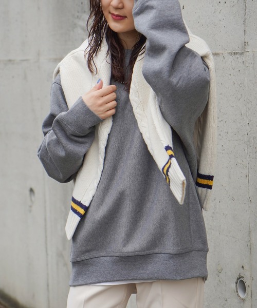 Carhartt WIP（カーハートダブリューアイピー）の「【CARHARTT WIP / カーハート ダブリューアイピー】AMERICAN SCRIPT SWEATSHIRT（スウェット・レディース・ボルドー/ホワイト/グレー・FREE）」の3枚目の写真