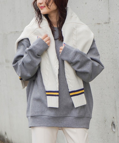 Carhartt WIP（カーハートダブリューアイピー）の「【CARHARTT WIP / カーハート ダブリューアイピー】AMERICAN SCRIPT SWEATSHIRT（スウェット・レディース・ボルドー/ホワイト/グレー・FREE）」の12枚目の写真