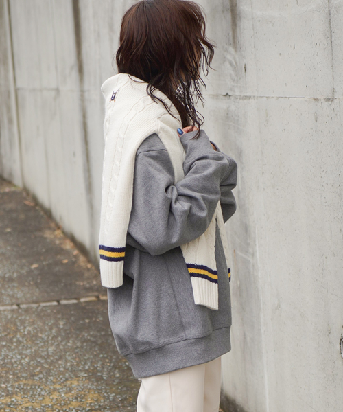 Carhartt WIP（カーハートダブリューアイピー）の「【CARHARTT WIP / カーハート ダブリューアイピー】AMERICAN SCRIPT SWEATSHIRT（スウェット・レディース・ボルドー/ホワイト/グレー・FREE）」の13枚目の写真