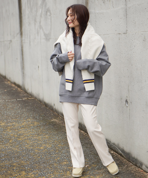 Carhartt WIP（カーハートダブリューアイピー）の「【CARHARTT WIP / カーハート ダブリューアイピー】AMERICAN SCRIPT SWEATSHIRT（スウェット・レディース・ボルドー/ホワイト/グレー・FREE）」の17枚目の写真