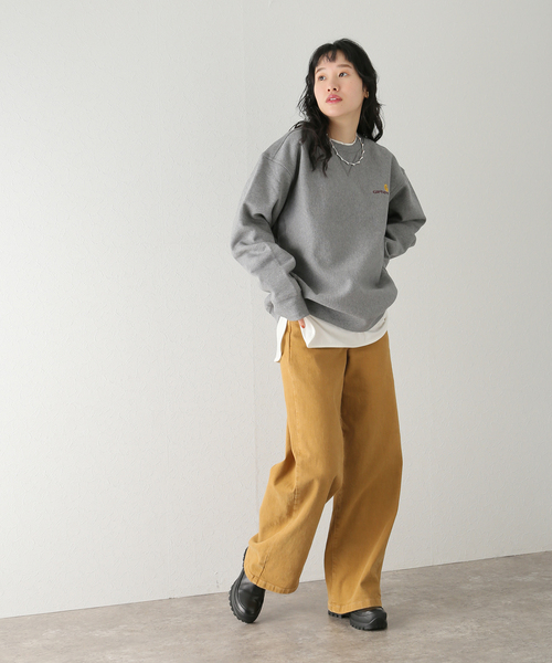 Carhartt WIP（カーハートダブリューアイピー）の「【CARHARTT WIP / カーハート ダブリューアイピー】AMERICAN SCRIPT SWEATSHIRT（スウェット・レディース・ボルドー/ホワイト/グレー・FREE）」の19枚目の写真