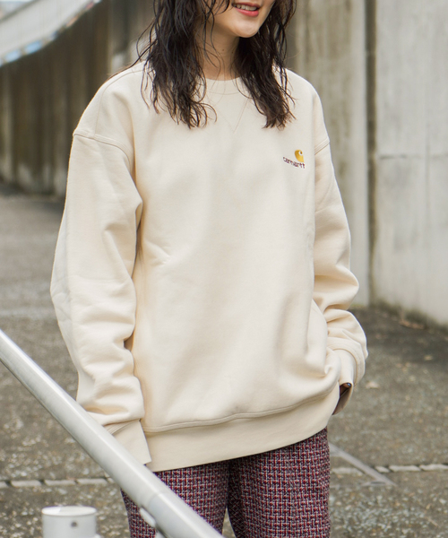Carhartt WIP（カーハートダブリューアイピー）の「【CARHARTT WIP / カーハート ダブリューアイピー】AMERICAN SCRIPT SWEATSHIRT（スウェット・レディース・ボルドー/ホワイト/グレー・FREE）」の22枚目の写真
