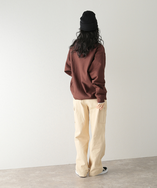 Carhartt WIP（カーハートダブリューアイピー）の「【CARHARTT WIP / カーハート ダブリューアイピー】AMERICAN SCRIPT SWEATSHIRT（スウェット・レディース・ボルドー/ホワイト/グレー・FREE）」の5枚目の写真