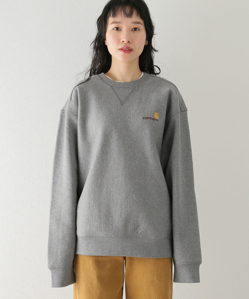 Carhartt WIP（カーハートダブリューアイピー）の「【CARHARTT WIP / カーハート ダブリューアイピー】AMERICAN SCRIPT SWEATSHIRT（スウェット・レディース・ボルドー/ホワイト/グレー・FREE）」の6枚目の写真