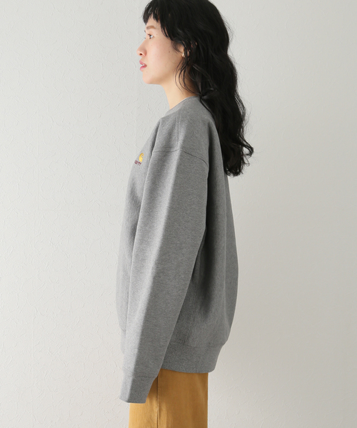 Carhartt WIP（カーハートダブリューアイピー）の「【CARHARTT WIP / カーハート ダブリューアイピー】AMERICAN SCRIPT SWEATSHIRT（スウェット・レディース・ボルドー/ホワイト/グレー・FREE）」の7枚目の写真