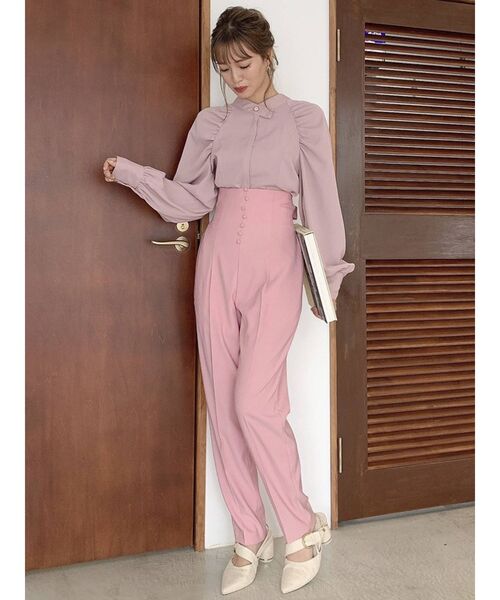 dazzlin（ダズリン）の「チビボタンバックリボンパンツ（その他パンツ・レディース・ピンク/ブルー/ベージュ・SMALL/MEDIUM/X-SMALL）」の21枚目の写真