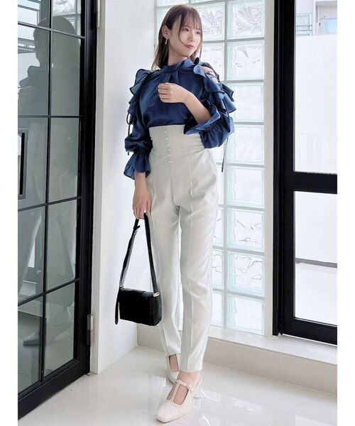 dazzlin（ダズリン）の「チビボタンバックリボンパンツ（その他パンツ・レディース・ピンク/ブルー/ベージュ・SMALL/MEDIUM/X-SMALL）」の16枚目の写真