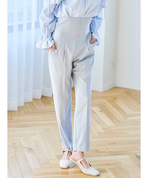 dazzlin（ダズリン）の「チビボタンバックリボンパンツ（その他パンツ・レディース・ピンク/ブルー/ベージュ・SMALL/MEDIUM/X-SMALL）」の3枚目の写真