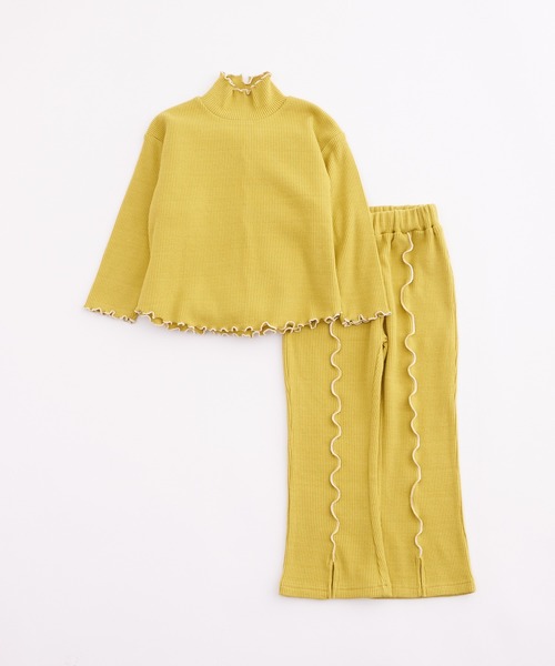 CIAOPANIC TYPY(チャオパニックティピー)の「【KIDS】【セットアップ対応】リブ配色メロウタートル(Tシャツ/カットソー・キッズ・アイボリー/グレー/イエロー/ブラック・S/XXL/XL/L/M)」の8枚目の写真