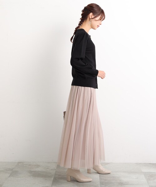 DRESKIP(ドレスキップ)の「◆ゴールド釦クルーネックカーディガン(カーディガン/ボレロ・レディース・イエロー/ブラック系2/ブルー/ブラック・02/03/04)」の15枚目の写真