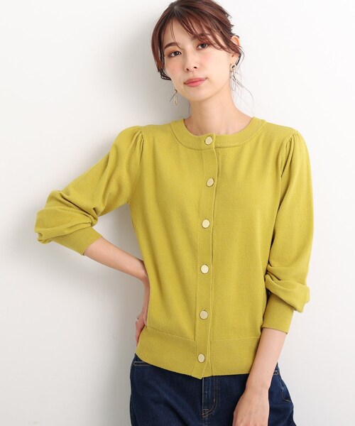 DRESKIP(ドレスキップ)の「◆ゴールド釦クルーネックカーディガン(カーディガン/ボレロ・レディース・イエロー/ブラック系2/ブルー/ブラック・02/03/04)」の18枚目の写真