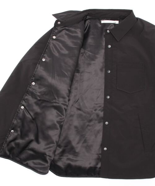Alil（アリル）の「【Alil】アリル ミリタリー 中綿 ルーズシルエット シャツジャケット 大人カジュアル（ブルゾン・メンズ・ブラック/グレー/カーキ・SMALL/LARGE/MEDIUM）」の5枚目の写真