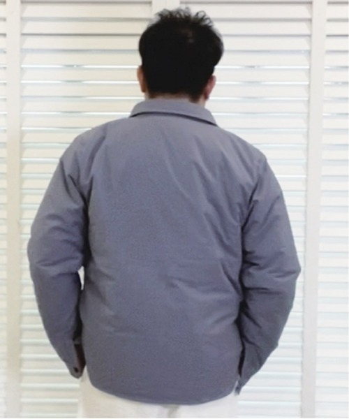 Alil（アリル）の「【Alil】アリル ミリタリー 中綿 ルーズシルエット シャツジャケット 大人カジュアル（ブルゾン・メンズ・ブラック/グレー/カーキ・SMALL/LARGE/MEDIUM）」の10枚目の写真